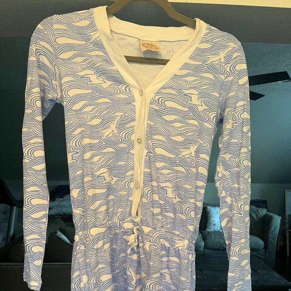 The Beaufort Bonnet Company Other - The Beaufort Bonnet Company Women's lounge romper; seagull print, size XS